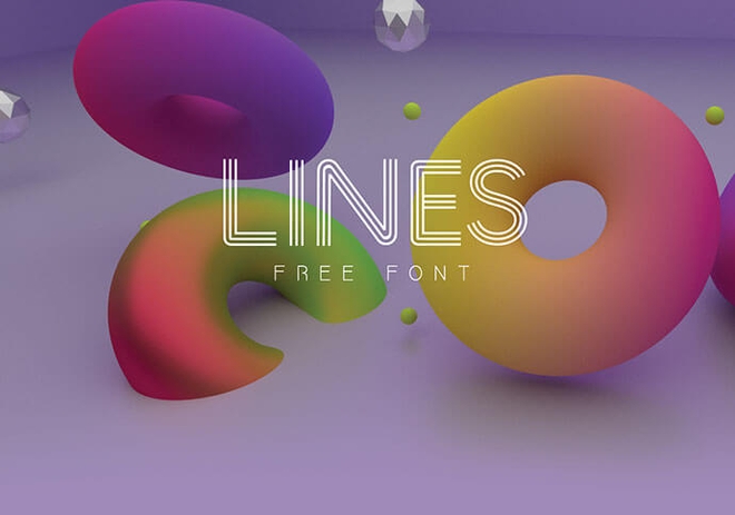 Lines Free Font