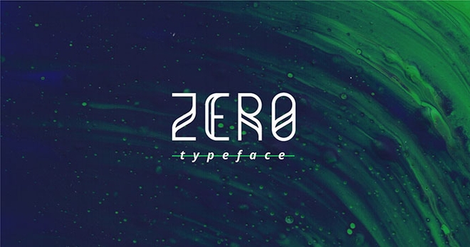 Zero Free Typeface