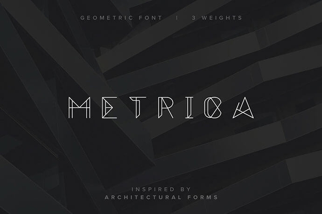 Metrica - free font