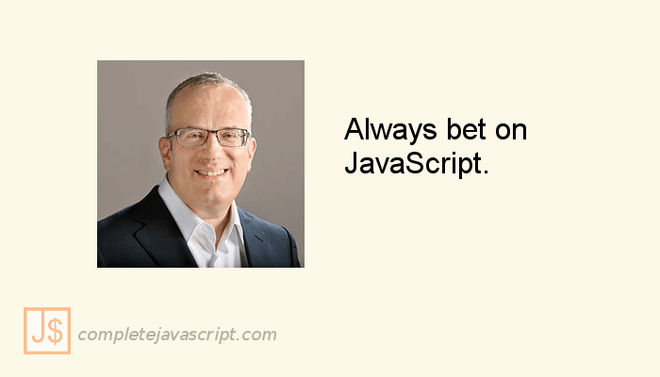 Always bet on JavaScript